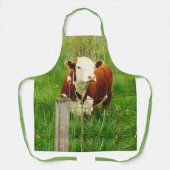 Niedliche Cudly Cow 4Caryn All-over Print-Schürze Schürze (Vorderseite)