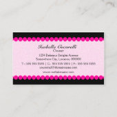 Niedliche Cupcake Bakery Business Cards Visitenkarte (Rückseite)