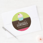 Niedliche Cupcake Box oder Jar Stickers (Umschlag)