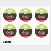 Niedliche Cupcake Box oder Jar Stickers (Blatt)