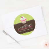 Niedliche Cupcake Box oder Jar Stickers (Umschlag)