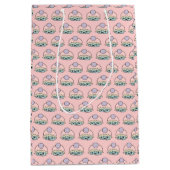 Niedliche Cupcake-Geschenktaschen Mittlere Geschenktüte (Vorderseite)