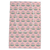 Niedliche Cupcake-Geschenktaschen Mittlere Geschenktüte (Rückseite)