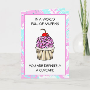 Niedliche Cupcake Pun Friendship Karte