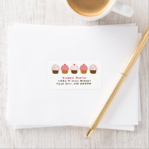 Niedliche Cupcake Sprinkles Bäckerei Anschrift Lab