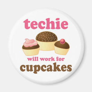 Niedliche Cupcake Techie Magnet