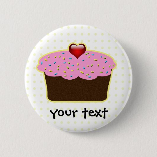Niedliche Cupcakes Button (Vorderseite)