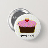 Niedliche Cupcakes Button (Vorne & Hinten)