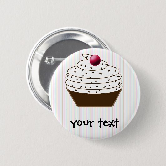 Niedliche Cupcakes Button (Vorne & Hinten)