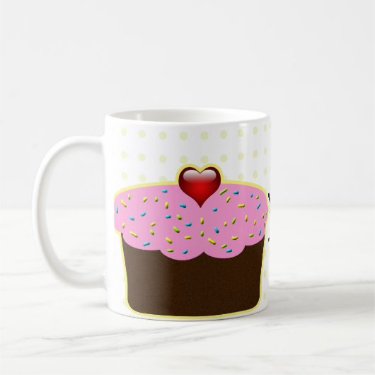 Niedliche Cupcakes Kaffeetasse (Links)