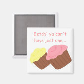 Niedliche Cupcakes Magnet (Vorderseite/Rückseite)