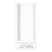 Niedliche Cupcakes-Menükarten Werbekarte (Hinten)