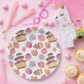 Niedliche Cupcakes Musterpapierplatte Pappteller (Party)