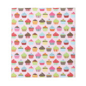 Niedliche Cupcakes Notizblock (Vorderseite)