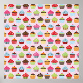 Niedliche Cupcakes Poster (Vorne)