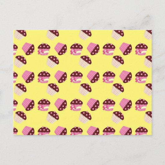 Niedliche Cupcakes Postkarte (Vorderseite)