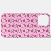 Niedliche Cupcakes Rosa Case-Mate iPhone Hülle (Rückseite (Horizontal))