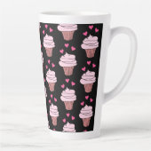 Niedliche Cupcakes, rosa und schwarz Milchtasse (Rechts)