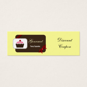 niedliche Cupcakes Roter Discount Coupon