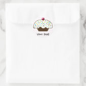 Niedliche Cupcakes Runder Aufkleber (Tasche)