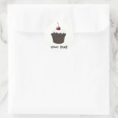 Niedliche Cupcakes Runder Aufkleber (Tasche)