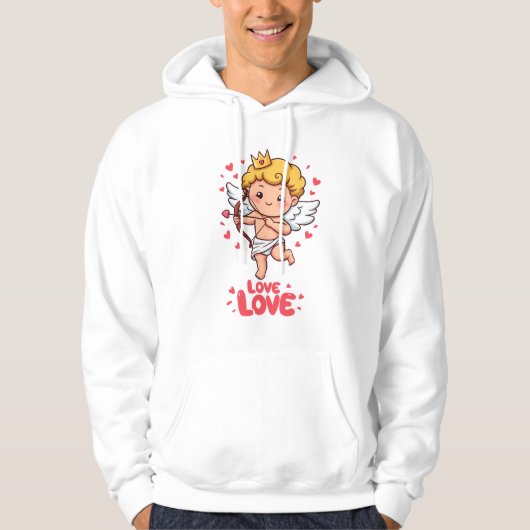 Niedliche Cupid-Liebe Hoodie (Vorderseite)