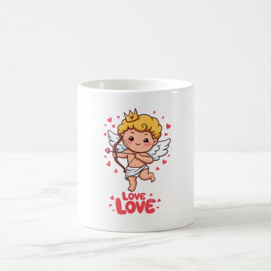 Niedliche Cupid-Liebe Kaffeetasse (Mittel)