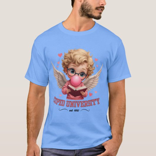 Niedliche Cupid University Bubblegum Angel Ästheti T-Shirt (Vorderseite)