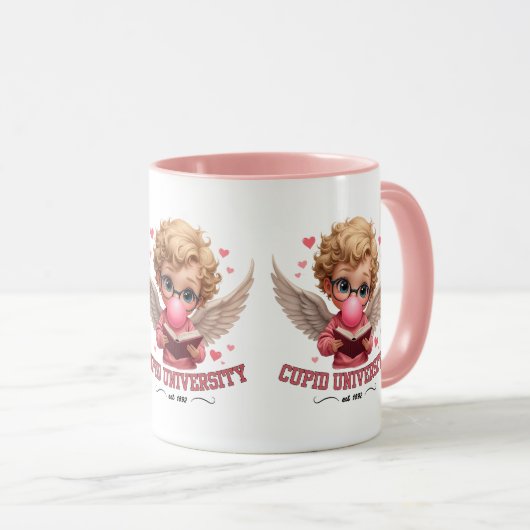 Niedliche Cupid University Bubblegum Angel Ästheti Tasse (VorderseiteRechts)