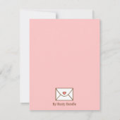 Niedliche Cupid-Valentinstag-Party Einladungen (Rückseite)