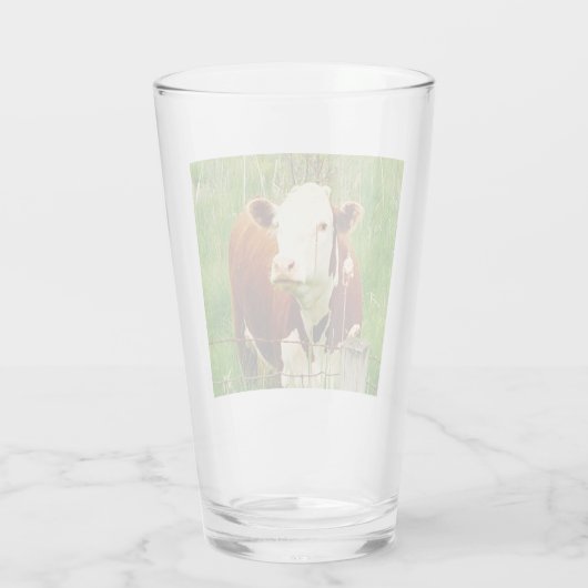 Niedliche Curry Kuh 4Clyde Glas (Rückseite)