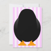 Niedliche Custom Birthday Party Penguin Invite - R Einladung (Rückseite)