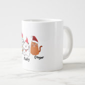 Niedliche Custom Kitty Cat Weihnachtsfeier Tasse (Vorderseite Rechts)