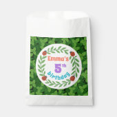 Niedliche Custom Ladybug & Leaf 5. Geburtstag Geschenktütchen (Vorderseite)