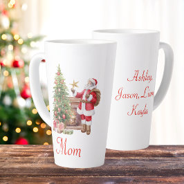 Niedliche Custom Mama Watercolor Weihnachten Milchtasse