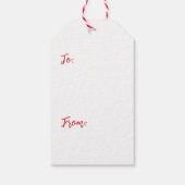 Niedliche Custom Meowy Catmas Katzen Weihnachtsbau Geschenkanhänger (Rückseite)