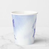 Niedliche Custom Sagittarier Lila Geburtstagsparte Pappbecher (Links)