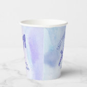 Niedliche Custom Sagittarier Lila Geburtstagsparte Pappbecher (Rechts)