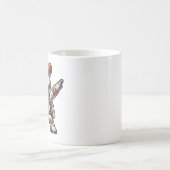 Niedliche Dabbing Astronaut Cowboy Space Halloween Kaffeetasse (Mittel)