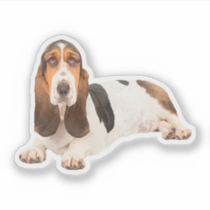 Niedliche Dachshund-Jagdhund-Hundezucht-Form Aufkleber