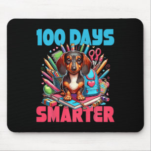 Niedliche Dackel 100. Schultag 100 Tage Smarte Mousepad