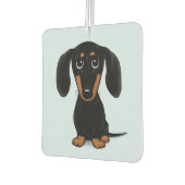 Niedliche Dackel Black and Tan | Cartoon Dackel Hu Autolufterfrischer (Links)