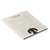 Niedliche Dackel Black and Tan | DACKEL Notizblock (angewinkelt)