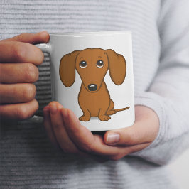 Niedliche Dackel | Cartoon Dackel Hund Jumbo-Tasse