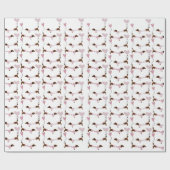 Niedliche Dackel Dackel Dog meine Valentine Geschenkpapier (Flach)