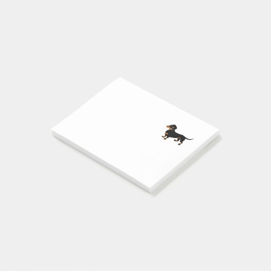 Niedliche Dackel - Dackel Hund Post-it Klebezettel (angewinkelt)