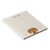 Niedliche Dackel Dackel Hund Weiner Hund Lover Lin Notizblock (angewinkelt)