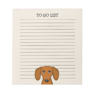 Niedliche Dackel Dackel Hund Weiner Hund Lover Lin Notizblock