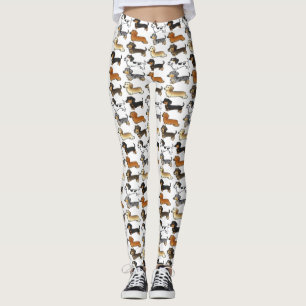 Niedliche Dackel Dackel Hunde individuell anpassba Leggings