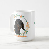 Niedliche Dackel - Dackel Mama Kaffeetasse (Vorderseite Links)